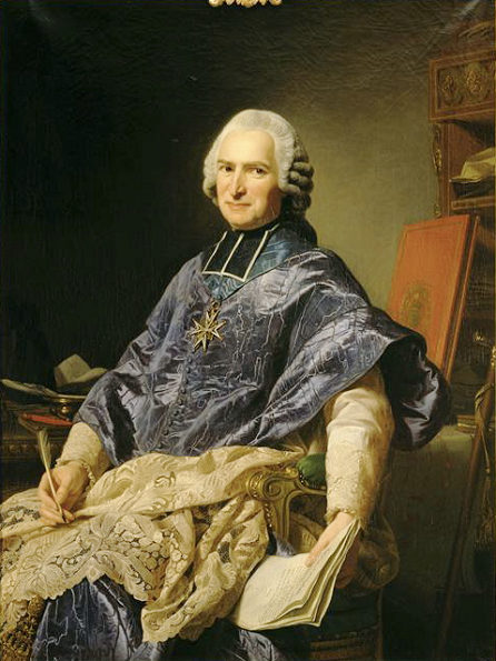 Joseph Marie Terray - Portrait par Alexandre Roslin en 1774 - Versailles